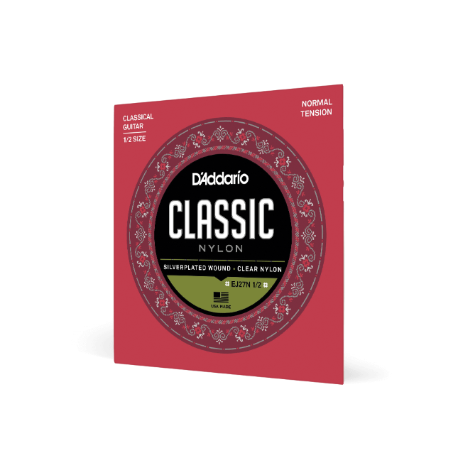 Normal Tension 1/2 Size, Classic Nylon Student Classical Guitar Strings