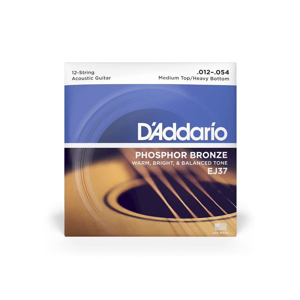 EJ37 Phosphor Bronze 12String | Acoustic Guitar Strings | D'Addario