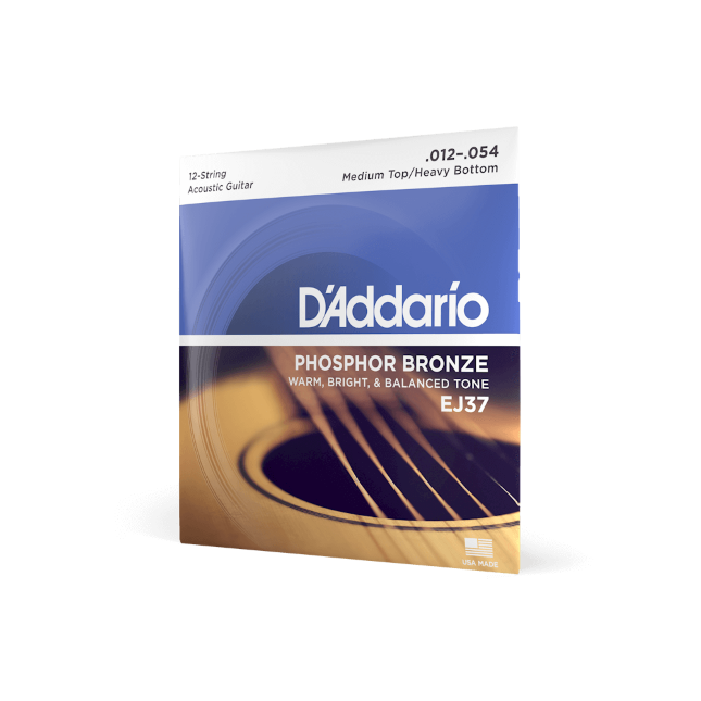 12-54 Medium Top/Heavy Bottom 12-String, Phosphor Bronze Acoustic Guitar Strings