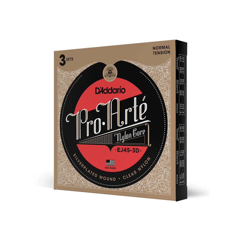 Normal Tension, Pro-Arté Nylon Classical Guitar Strings 3-Pack