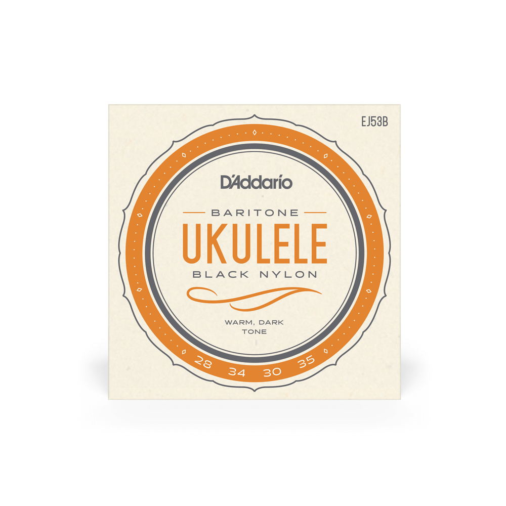 D'Addario Sangle ukulele SUK300 Black Poly Pro