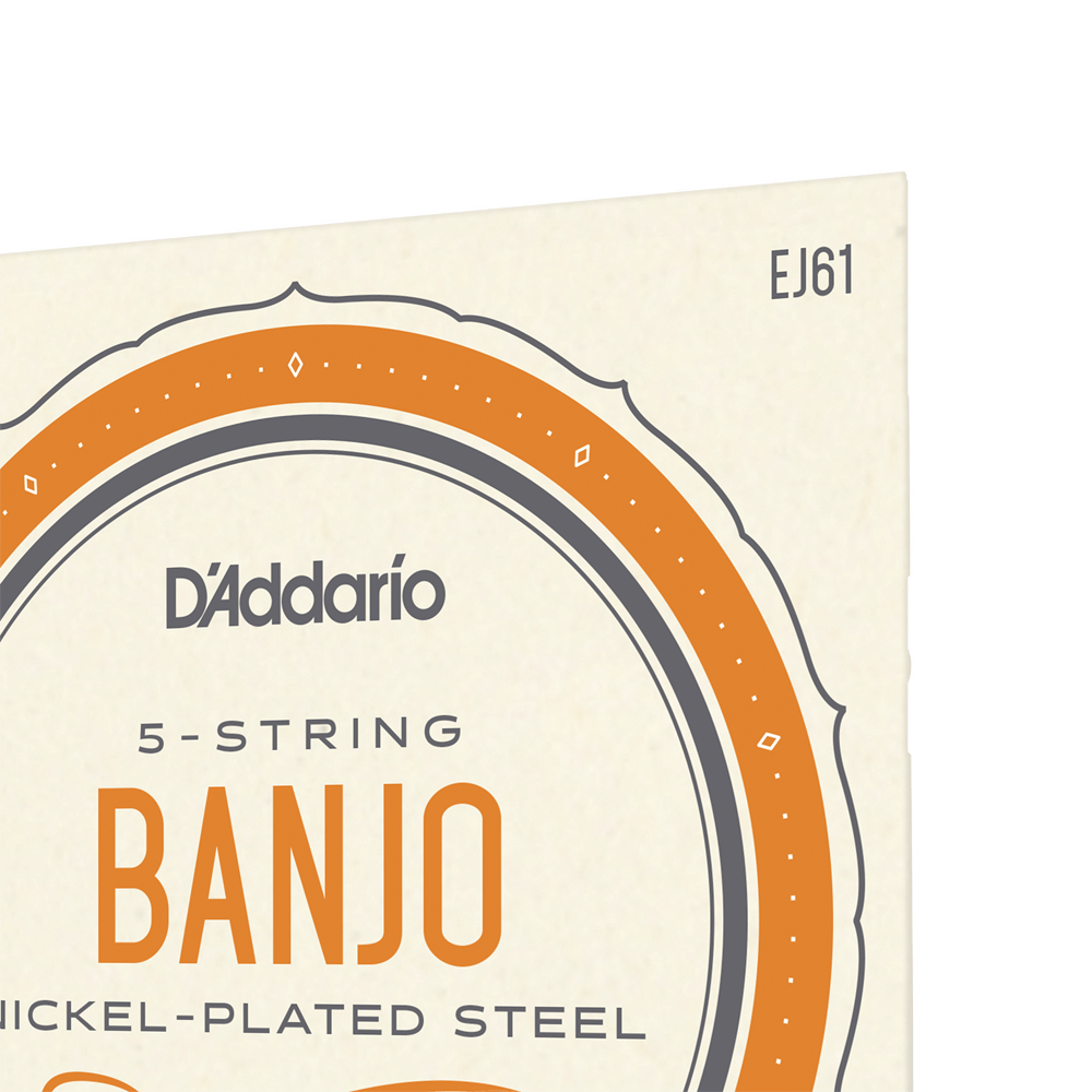 DAddario EJ61 5 String Banjo Strings Nickel Medium 10-23 D'Addario 
