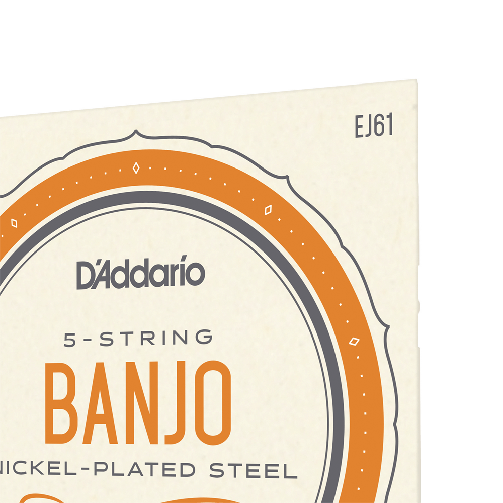 D'Addario EJ61 5-String Banjo Strings, Nickel, Medium 10-23