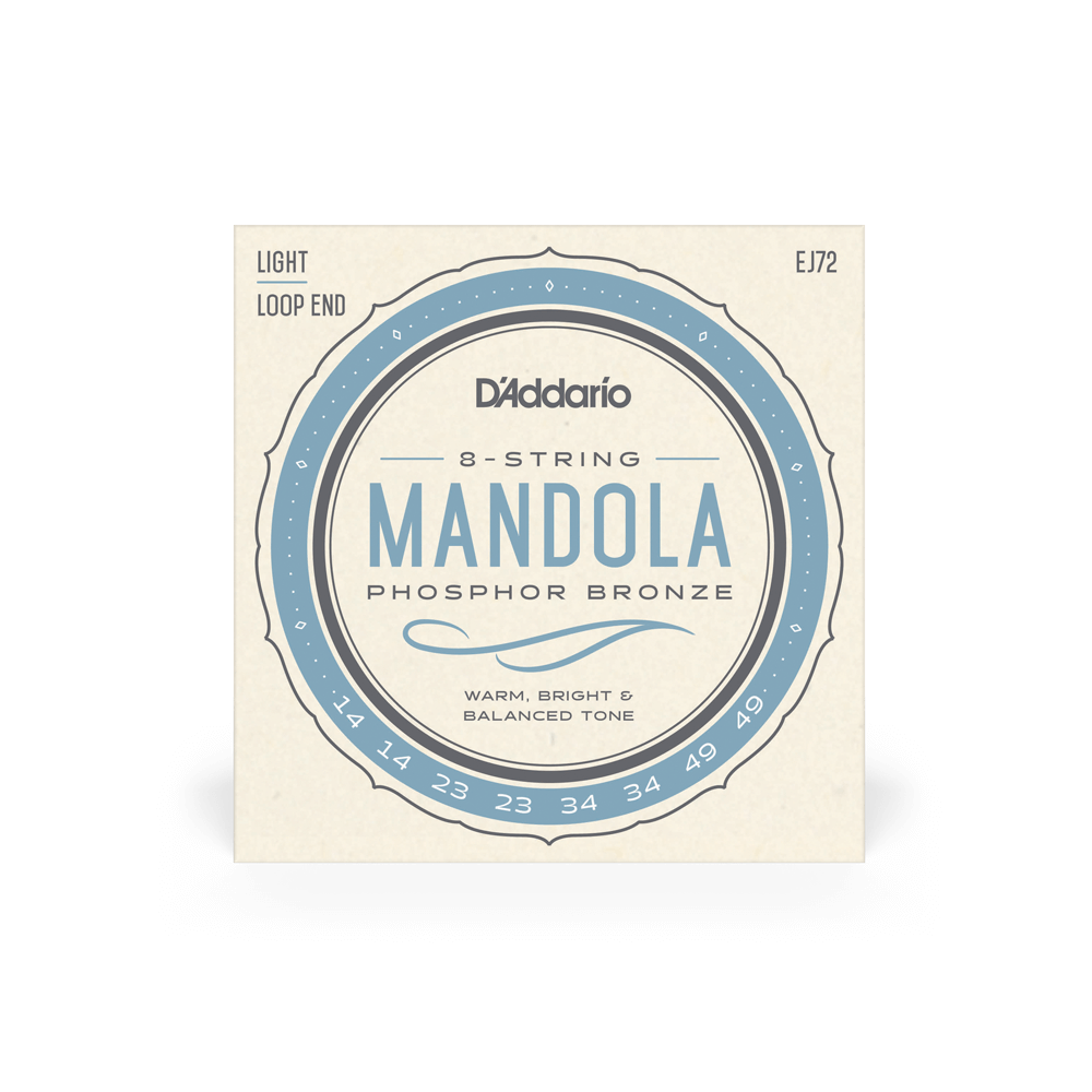 D'Addario EJ72 Phosphor Bronze Mandola Strings, Light, 14-49