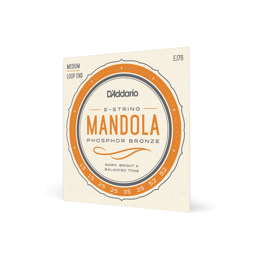 D'Addario EJ76 Phosphor Bronze Mandola Strings, Medium, 15-52