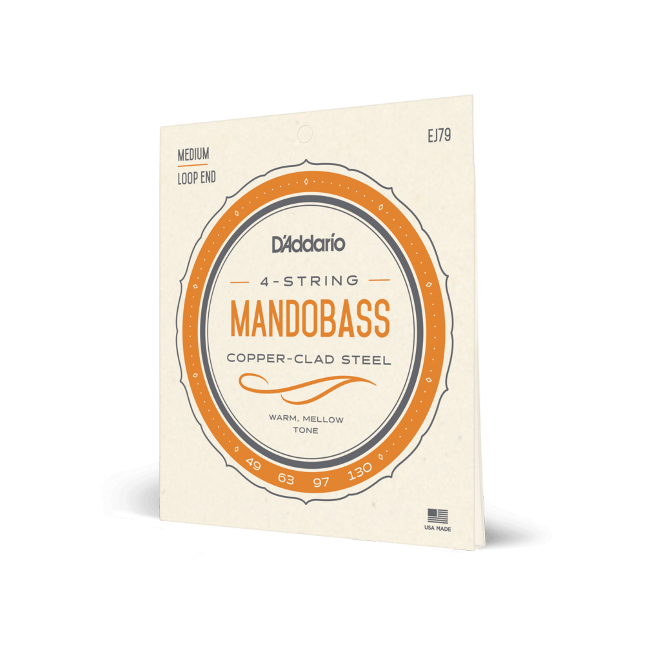 49-130 Medium, Copper Wound, Mandobass, Stainless Steel 