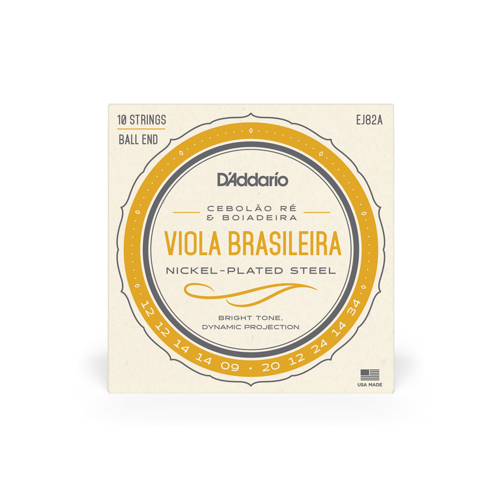 D'Addario EJ82A Viola Brasileira Set, Cebolao Re and Boiadeira