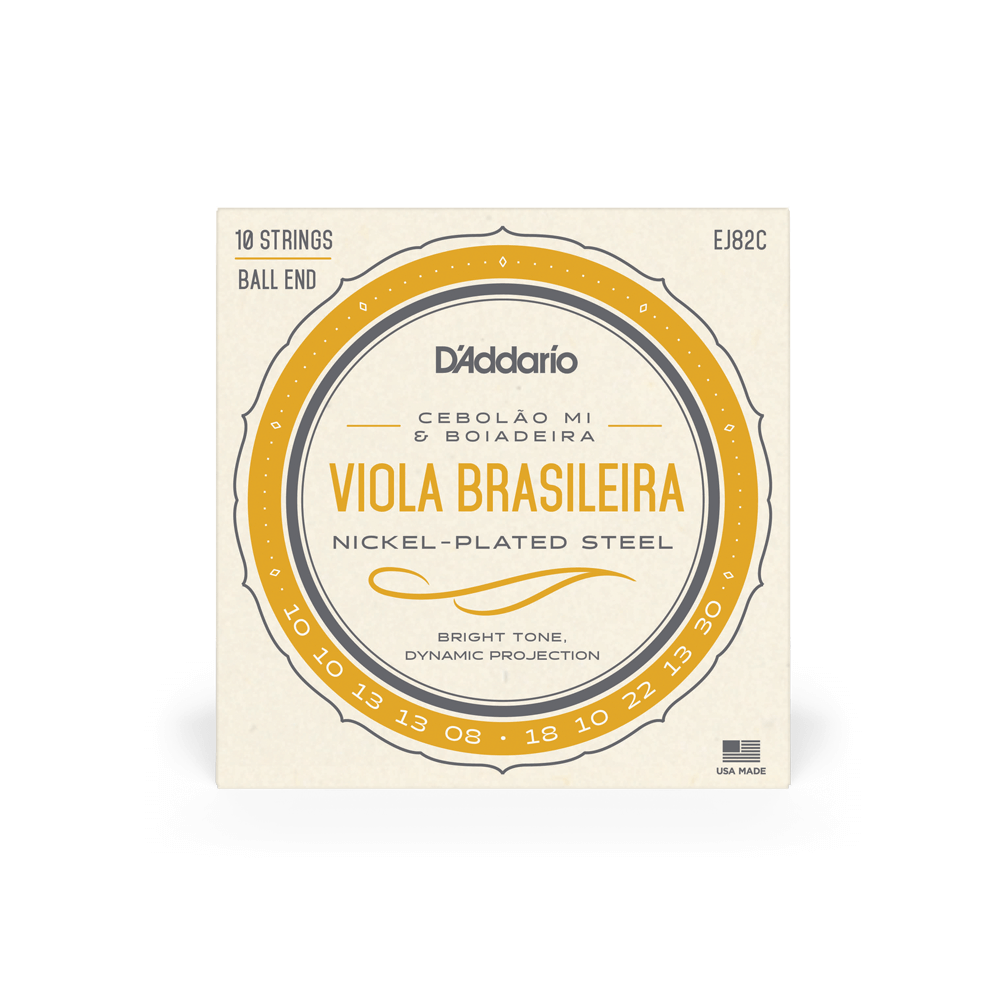D'Addario EJ82C Viola Brasileira Set, Cebolao Mi and Boiadeira