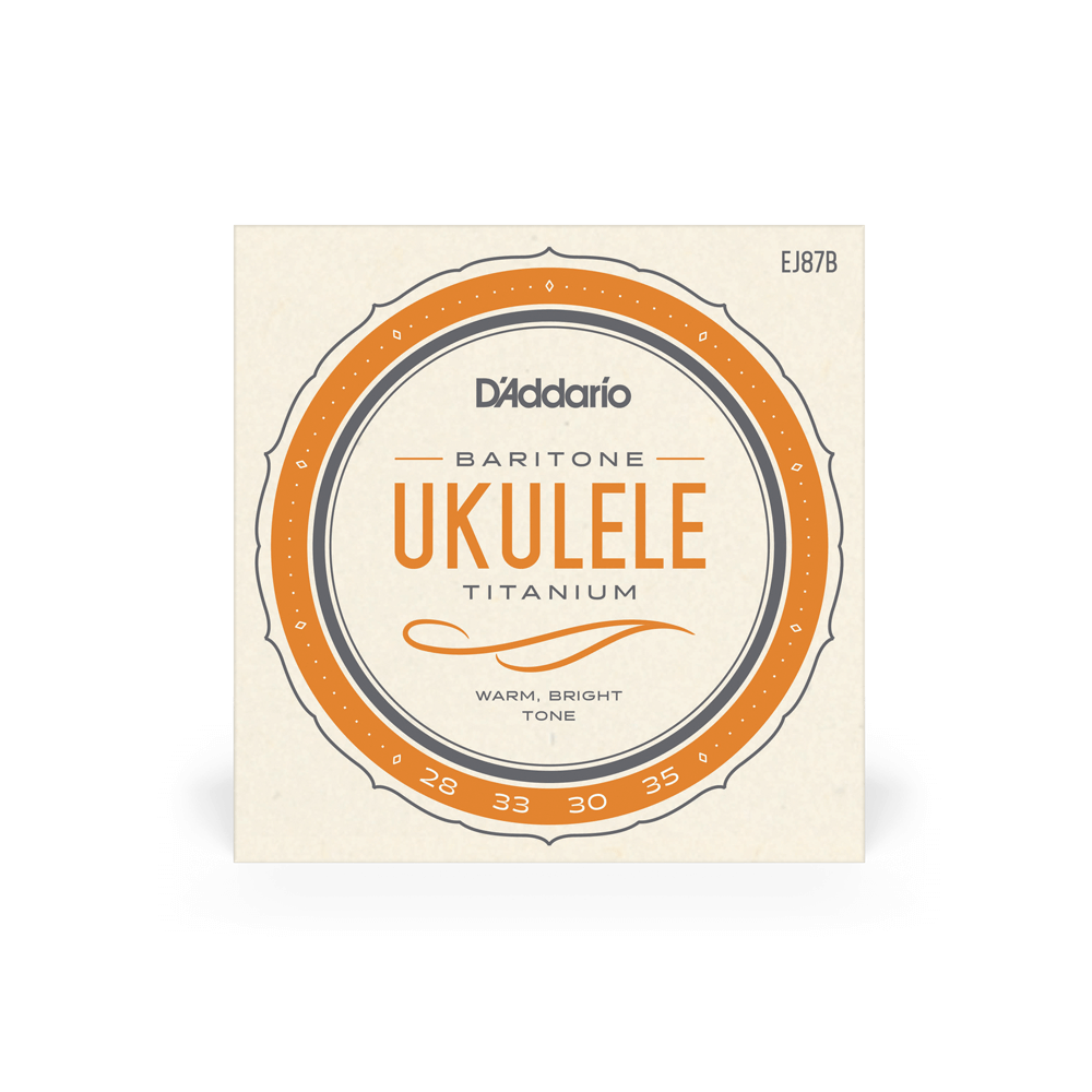D'Addario EJ87B Titanium Ukulele Strings, Baritone