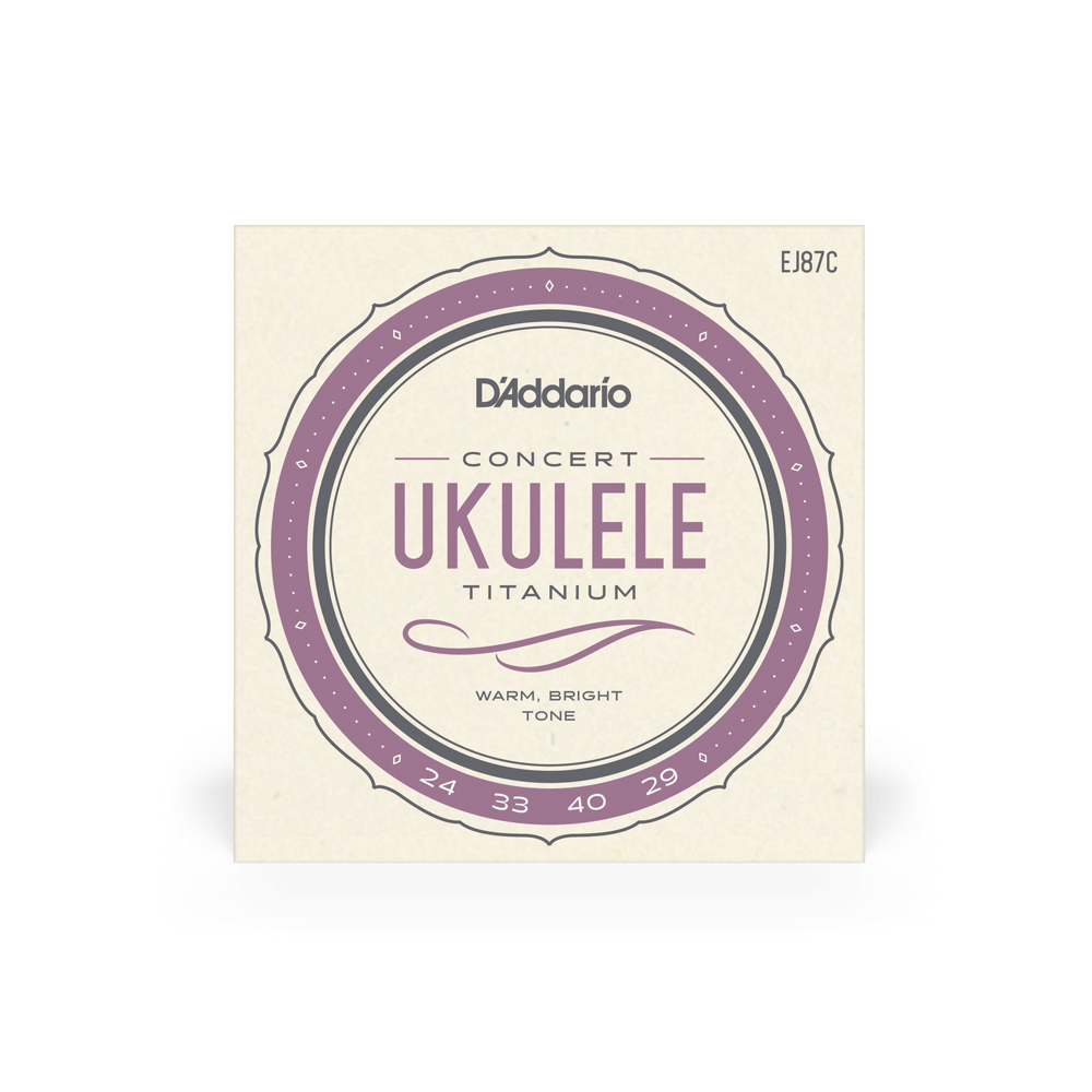 D'Addario EJ87C Titanium Ukulele Strings, Concert
