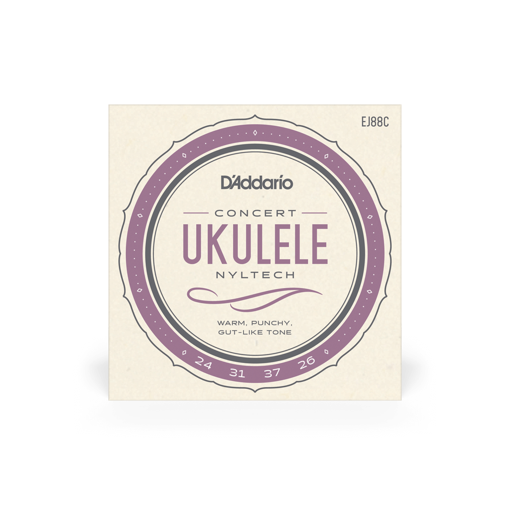D'Addario EJ88C Nyltech Ukulele Strings, Concert