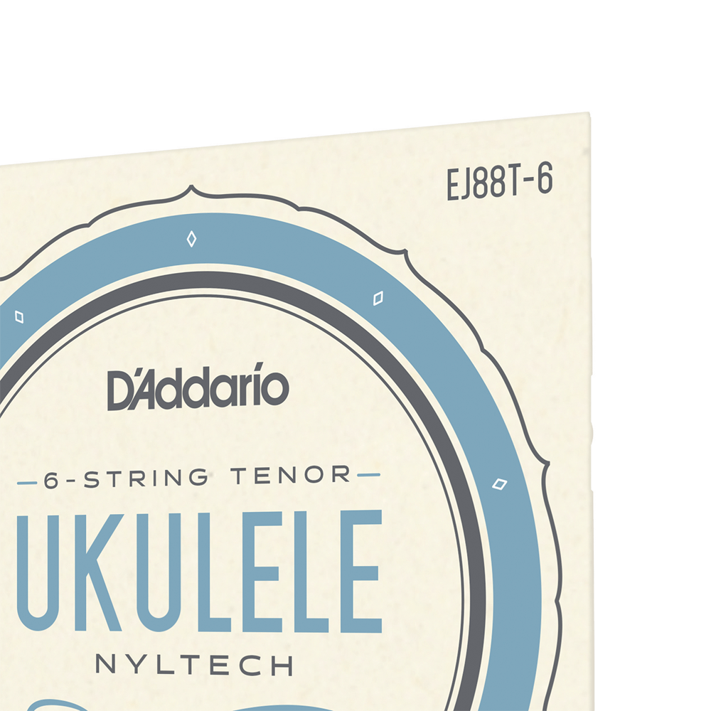 D'Addario EJ88T-6 Nyltech Ukulele Strings, 6-String Tenor