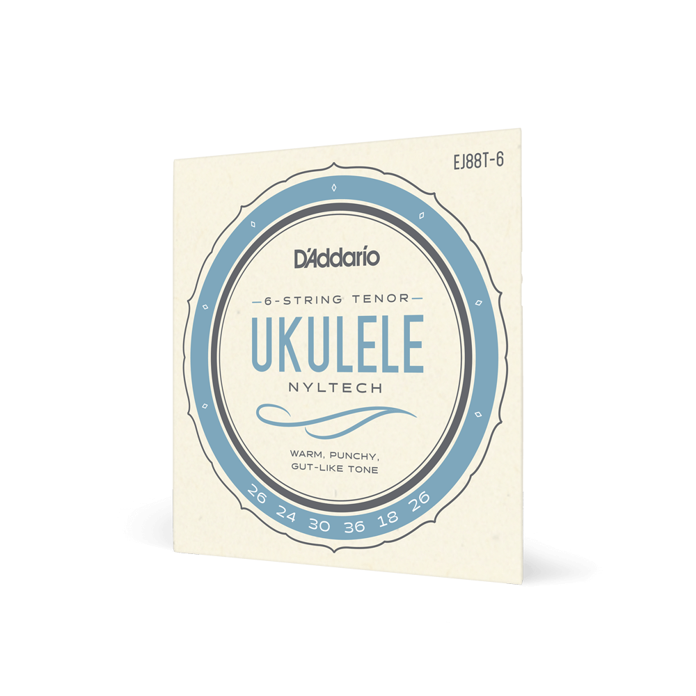 D'Addario EJ88T-6 Nyltech Ukulele Strings, 6-String Tenor