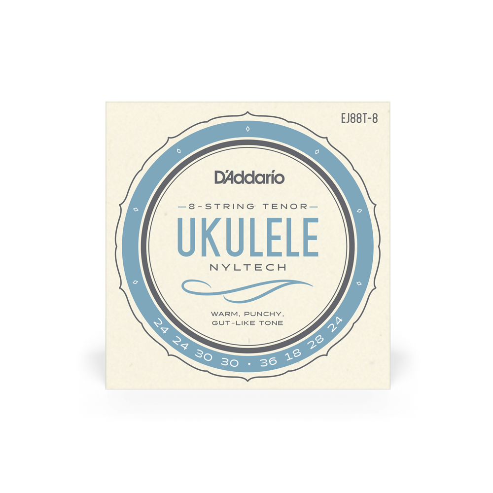 D'Addario EJ88T-8 Nyltech Ukulele Strings, 8-String Tenor