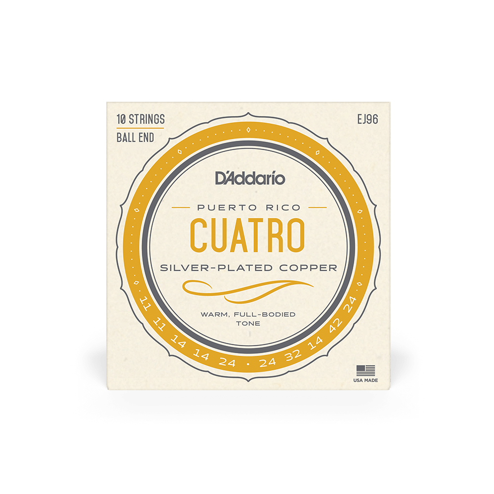 D'Addario EJ96 Cuatro-Puerto Rico Strings