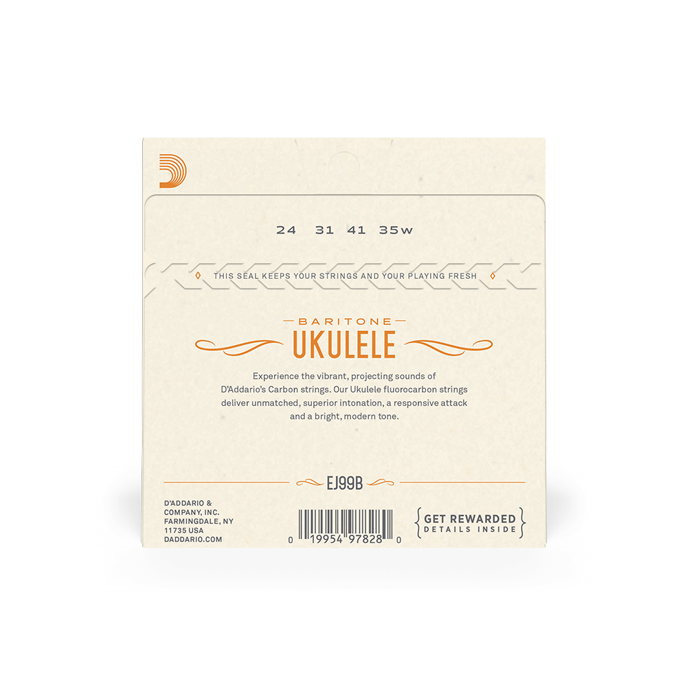 D'Addario EJ99B Pro-Arté Carbon Ukulele Strings, Baritone