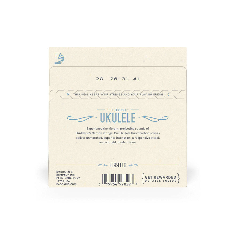 D'Addario EJ99TLG Pro-Arté Carbon Ukulele Strings, Tenor Low G