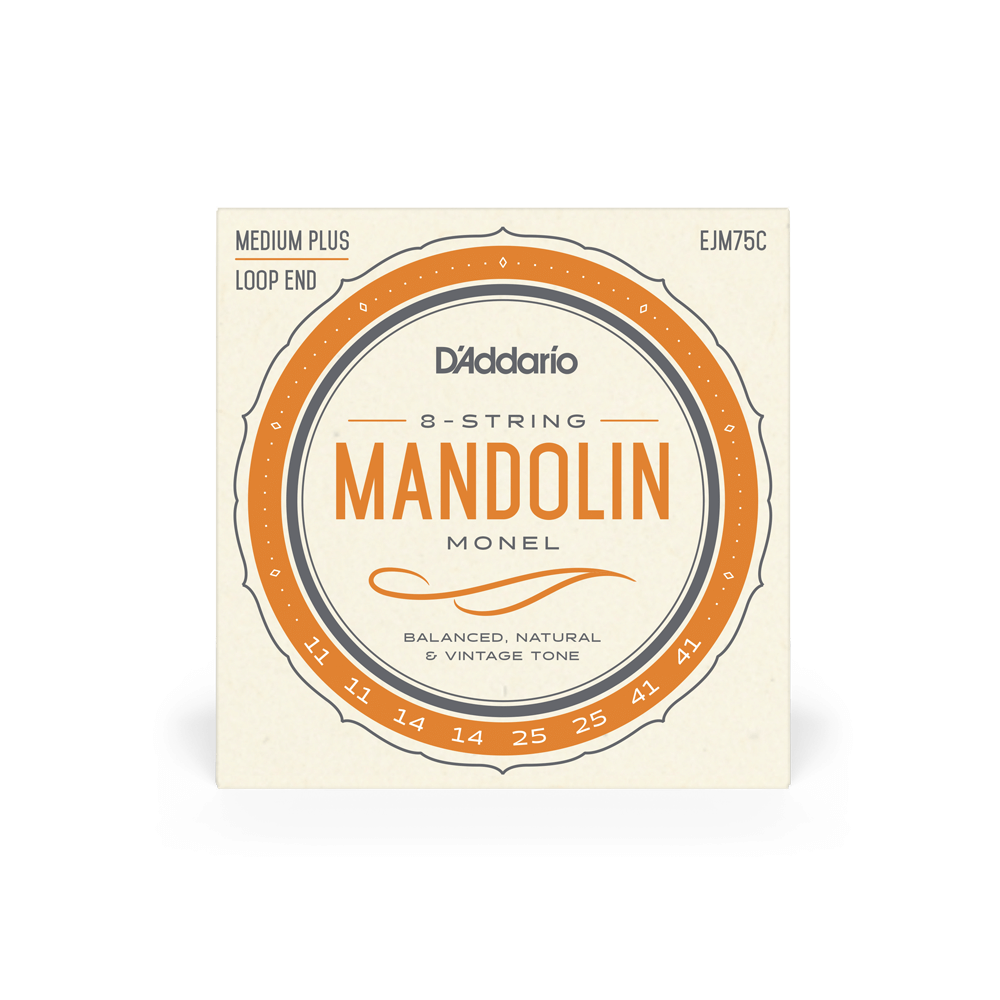 D'Addario EJM75C Monel Mandolin Strings, Medium Plus, 11-41