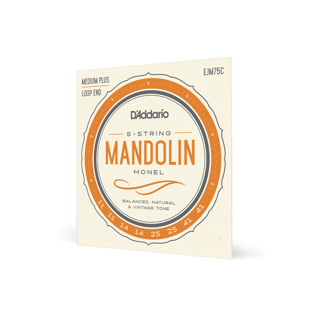 D'Addario EJM75C Monel Mandolin Strings, Medium Plus, 11-41