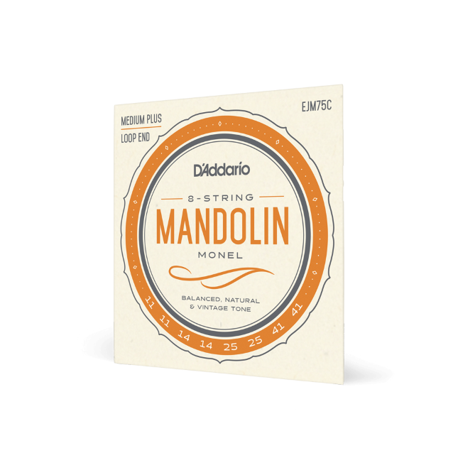 D&#39;Addario EJM75C Monel Mandolin Strings, Medium Plus, 11-41