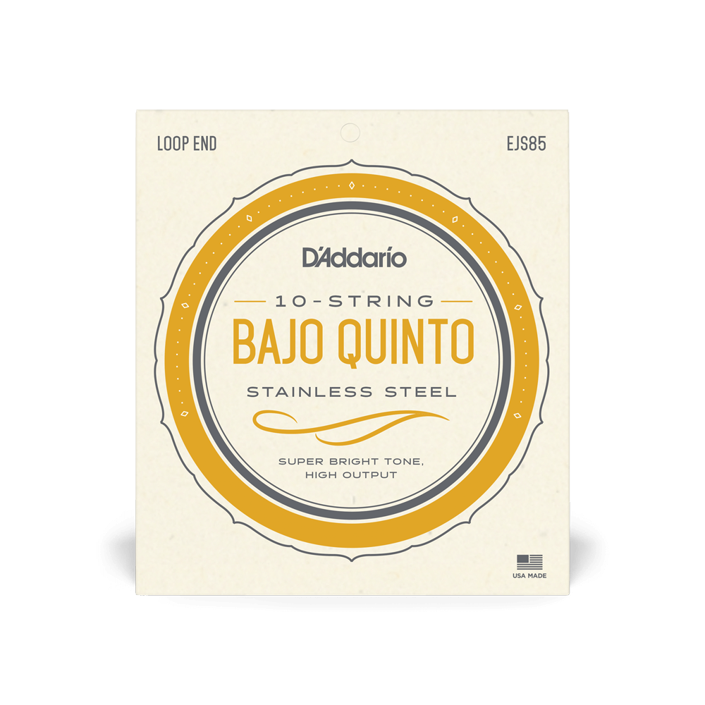 D'Addario EJS85 Bajo Quinto Stainless Steel Strings