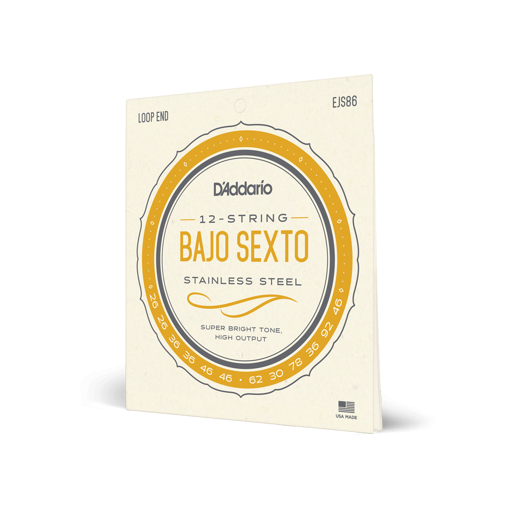 D'Addario EJS86 Bajo Sexto Stainless Steel Strings