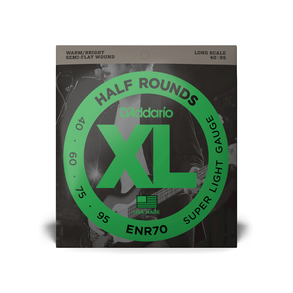 D Addario ENR70 Half Rounds Super Light 40 95 Long Scale Bass Strings