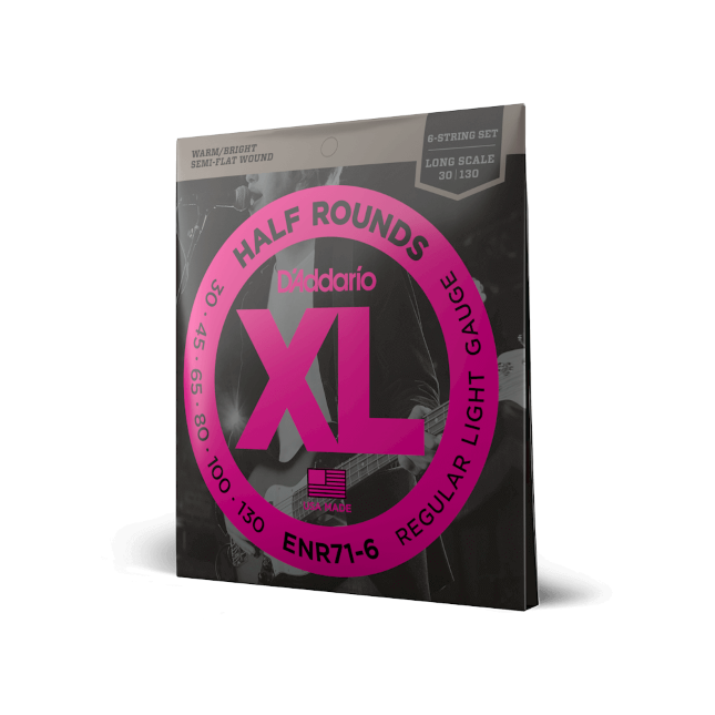 30-130 Regular Light 6-String, Long Scale, XL Half Rounds Bass Strings