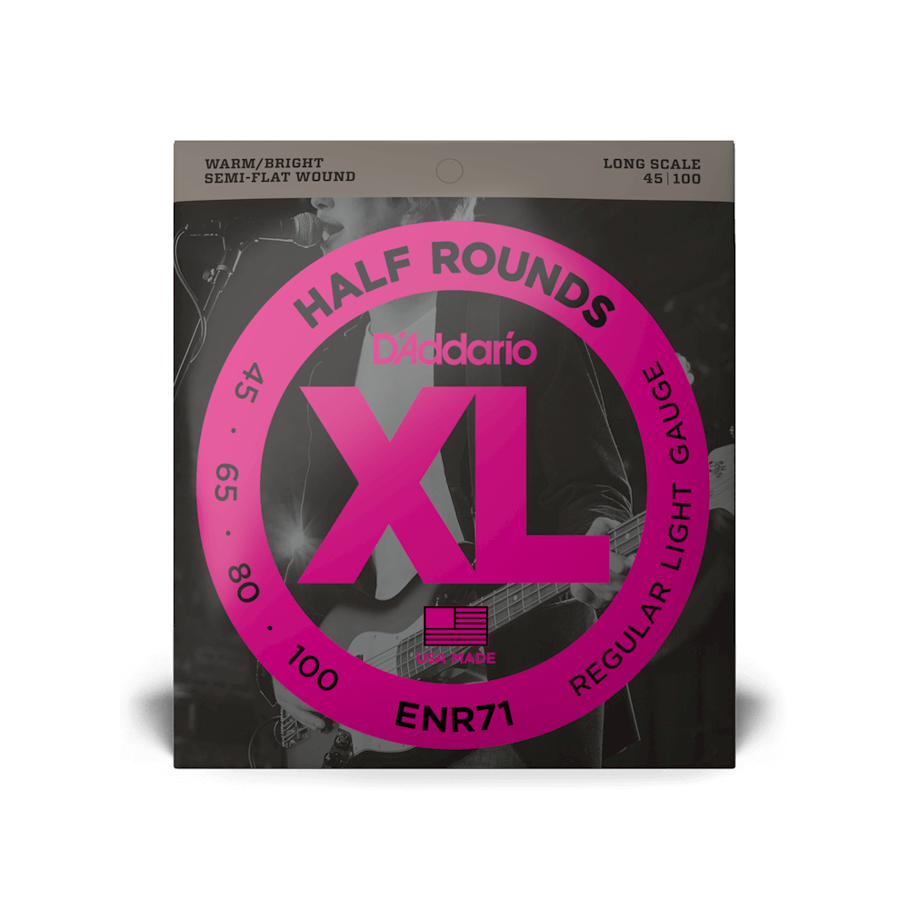 45-100 Regular Light, Long Scale, XL Half Rounds Bass Strings