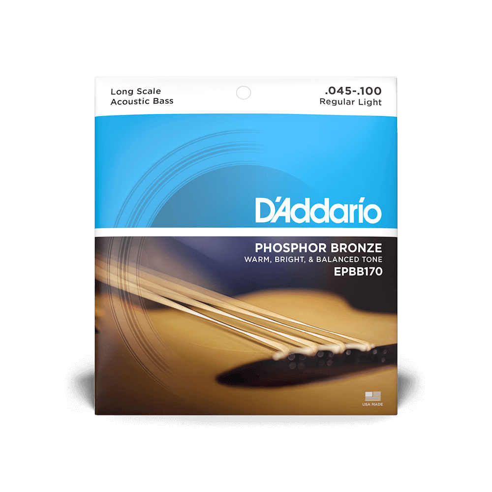 45-100 Regular Light, Long Scale, Phosphor Bronze Acoustic Bass Strings