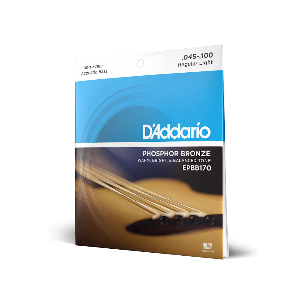 D'ADDARIO EPBB170 Jeu de 4 cordes pour basse acoustique Phosphor