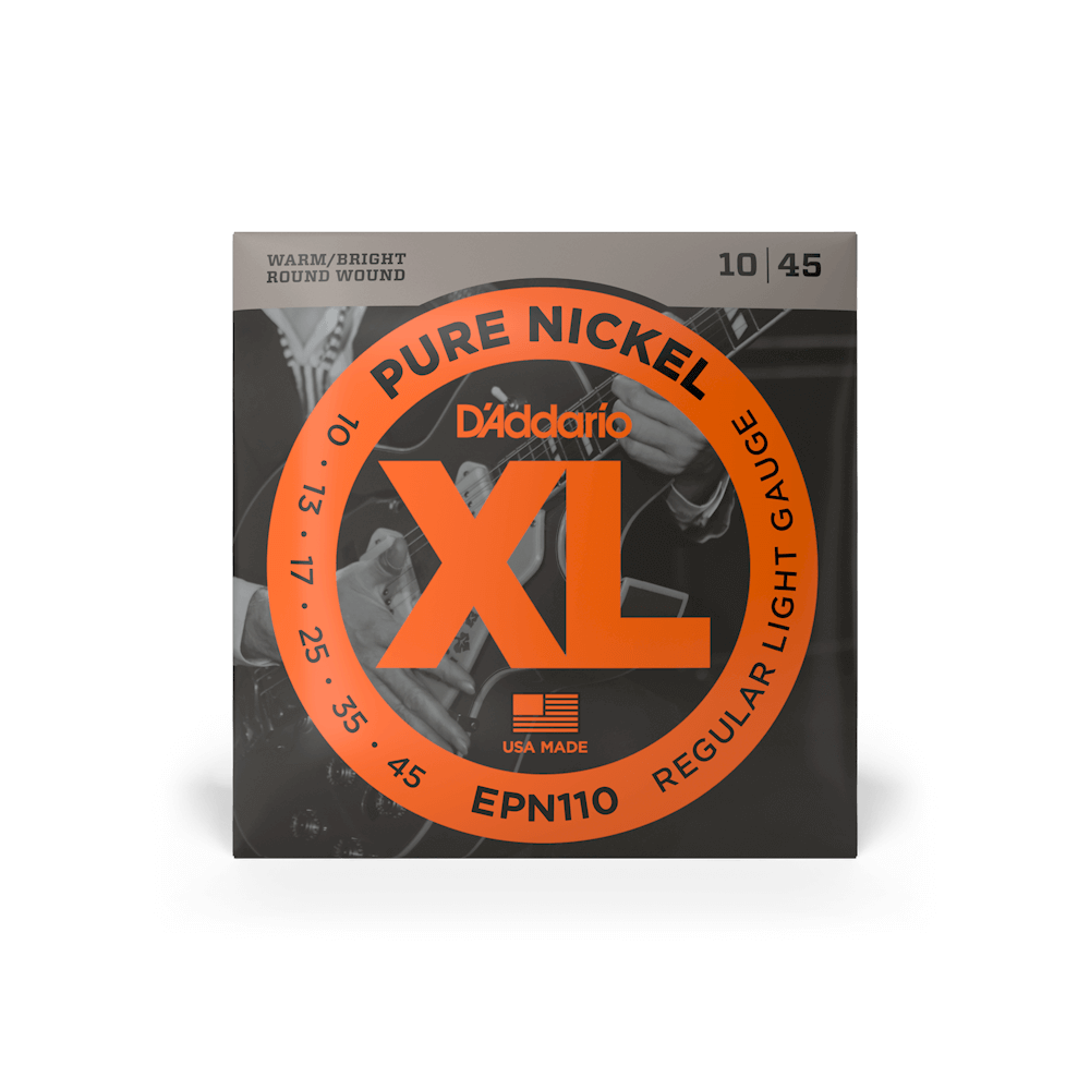 10-45 Regular Light, XL Pure Nickel Electric Guitar Strings
