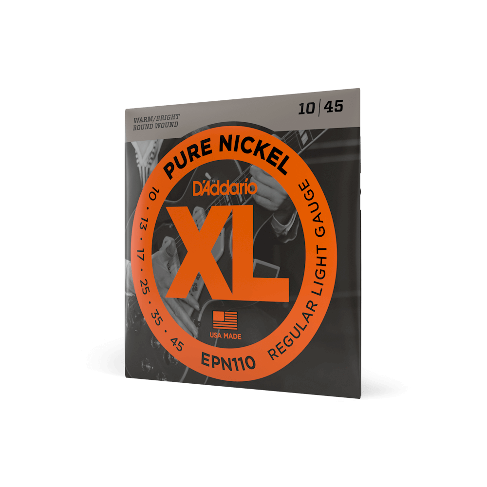 10-45 Regular Light, XL Pure Nickel Electric Guitar Strings