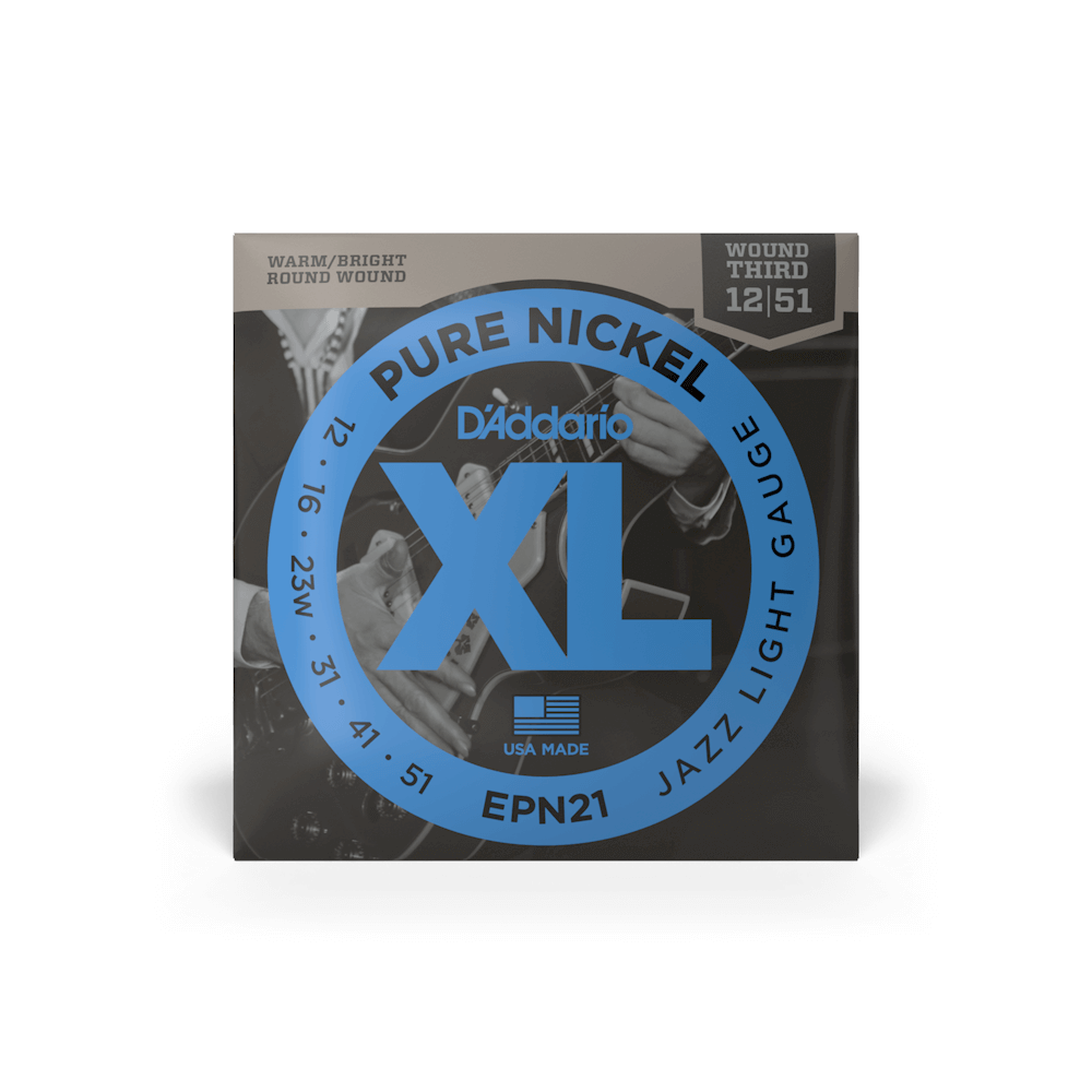 12-51 Jazz Light, XL Pure Nickel Electric Guitar Strings
