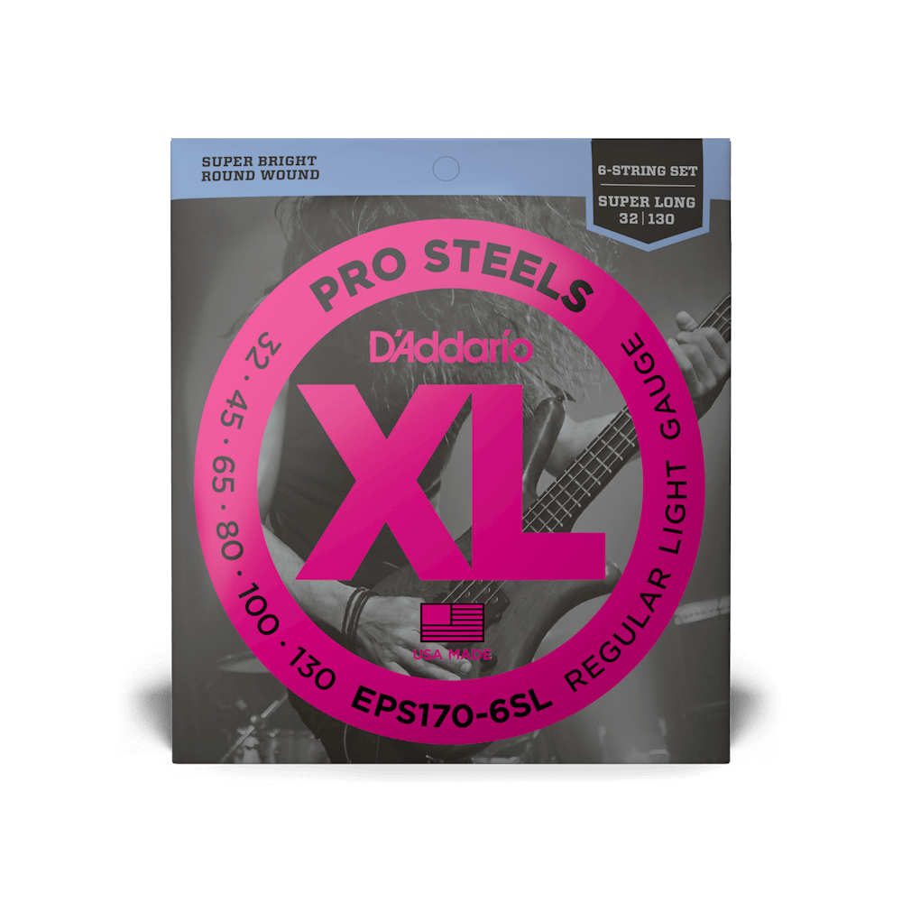 32-130 Regular Light 6-String, Super Long Scale, XL ProSteels Bass Strings