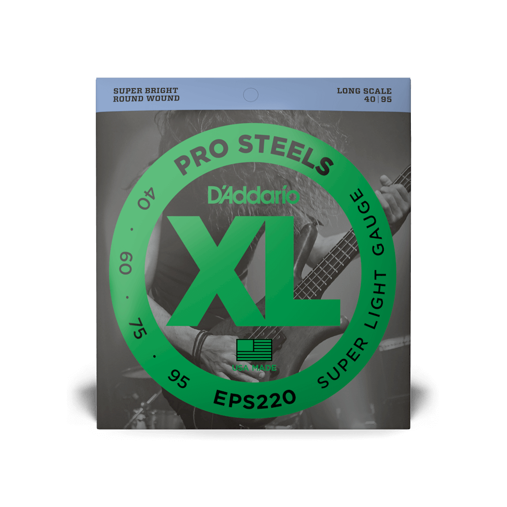 40-95 Super Light, Long Scale, XL ProSteels Bass Strings