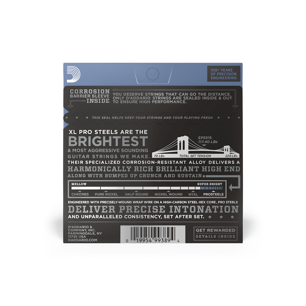 11-50 Medium, XL ProSteels Electric Guitar Strings