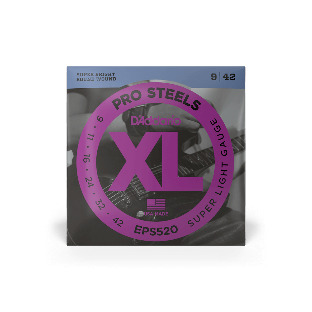 09-42 Super Light, XL ProSteels Electric Guitar Strings