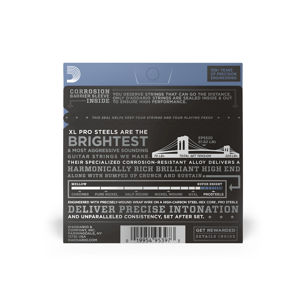 09-42 Super Light, XL ProSteels Electric Guitar Strings