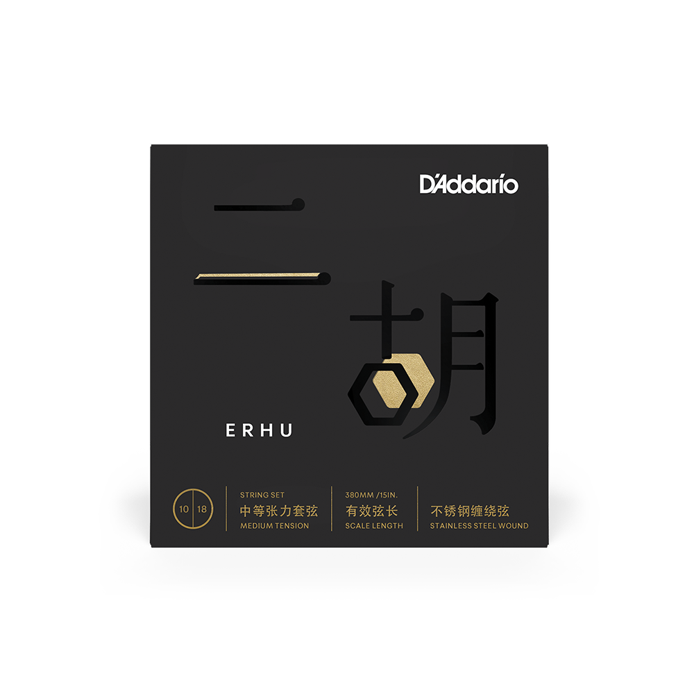 D'Addario ERHU01 Erhu Strings, Medium Tension, 10-18