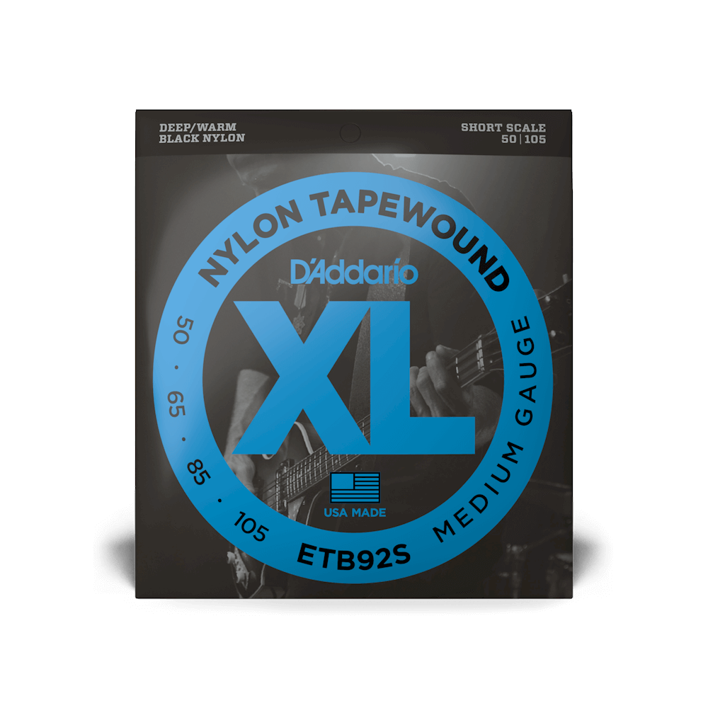 50-105 Medium, Short Scale, XL Nylon Tapewound Bass Strings