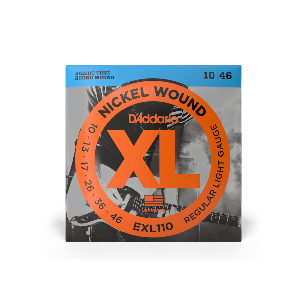 D'Addario EXL110 XL Nickel Wound Electric Guitar Strings - .010-.046  Regular Light