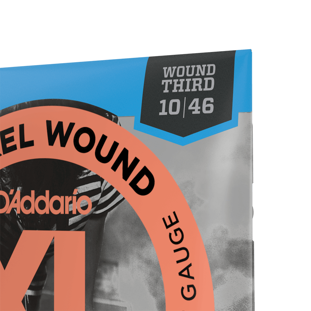 10-46 Regular Light Wound Third, XL Nickel Electric Guitar Strings