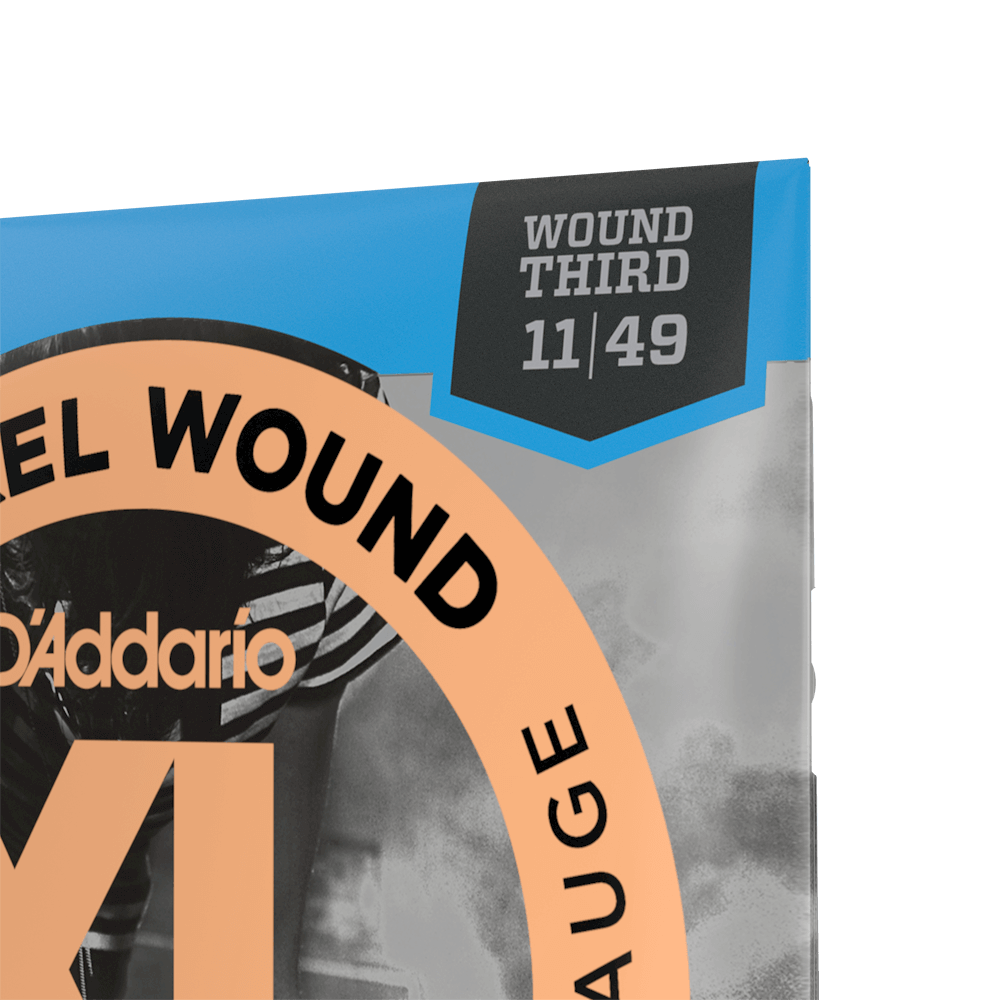 11-49 Medium Wound Third, XL Nickel Electric Guitar Strings