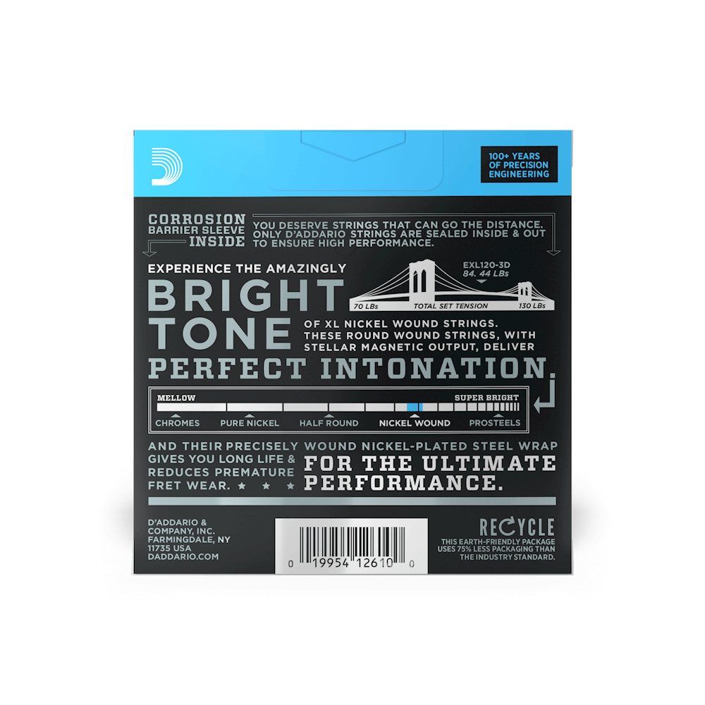 09-42 Super Light, XL Nickel Electric Guitar Strings 3-Pack