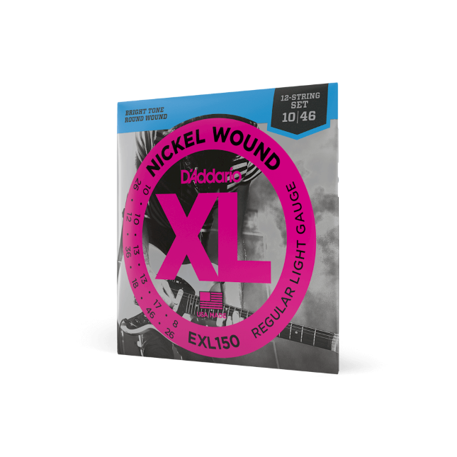 10-46 Regular Light 12-String, XL Nickel Electric Guitar Strings