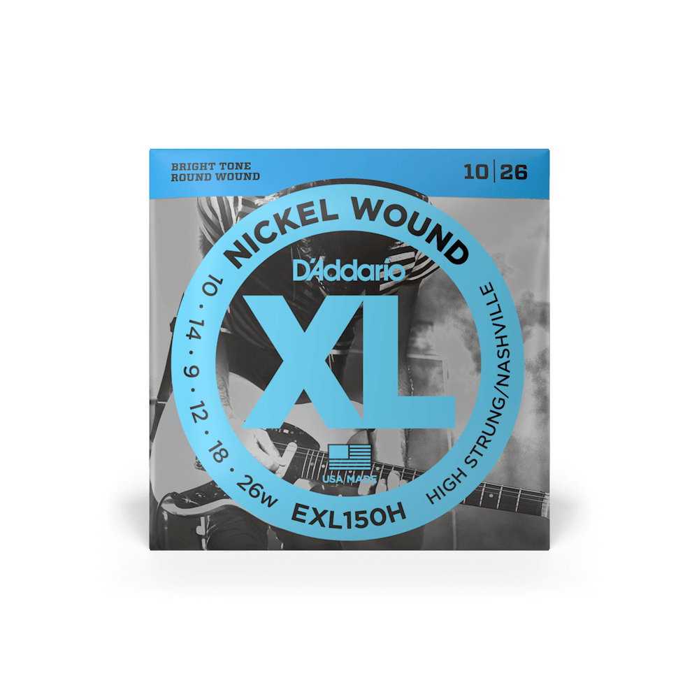 10-26 High Strung/Nashville Tuning, XL Nickel Electric Guitar Strings