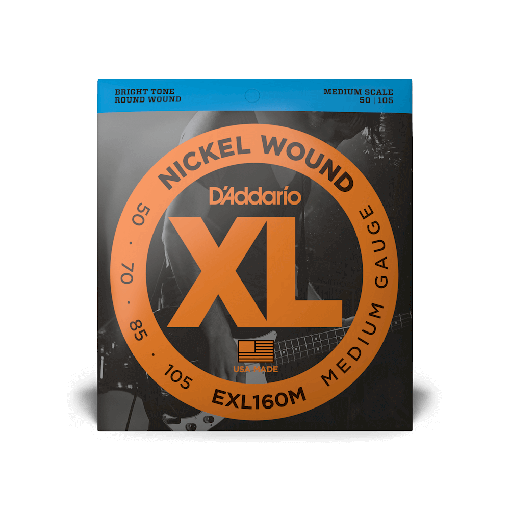 50-105 Medium, Medium Scale, XL Nickel Bass Strings