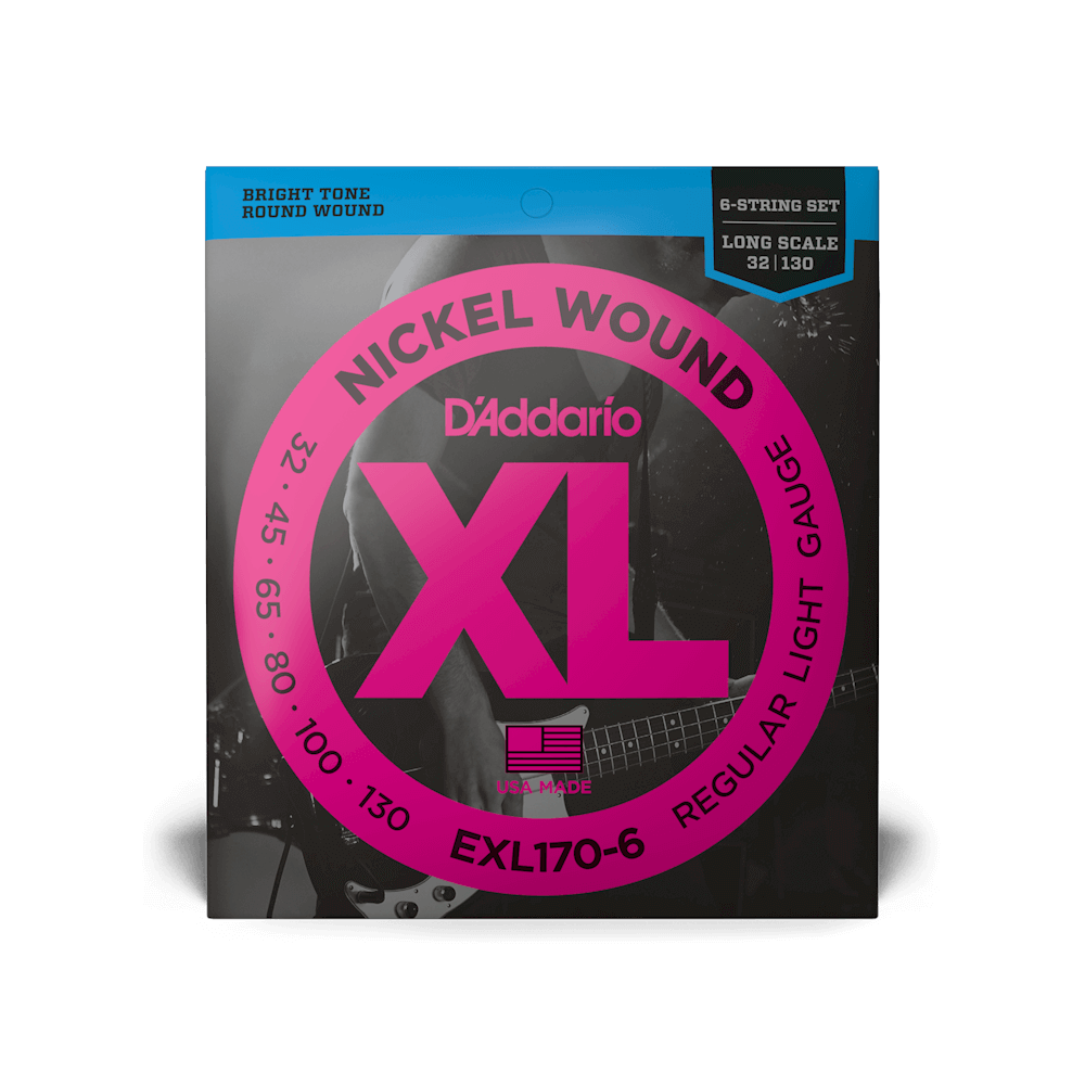 Long Scale.130 DAddario SXL130 Nickel Wound Double Ball-End Bass Guitar Single String