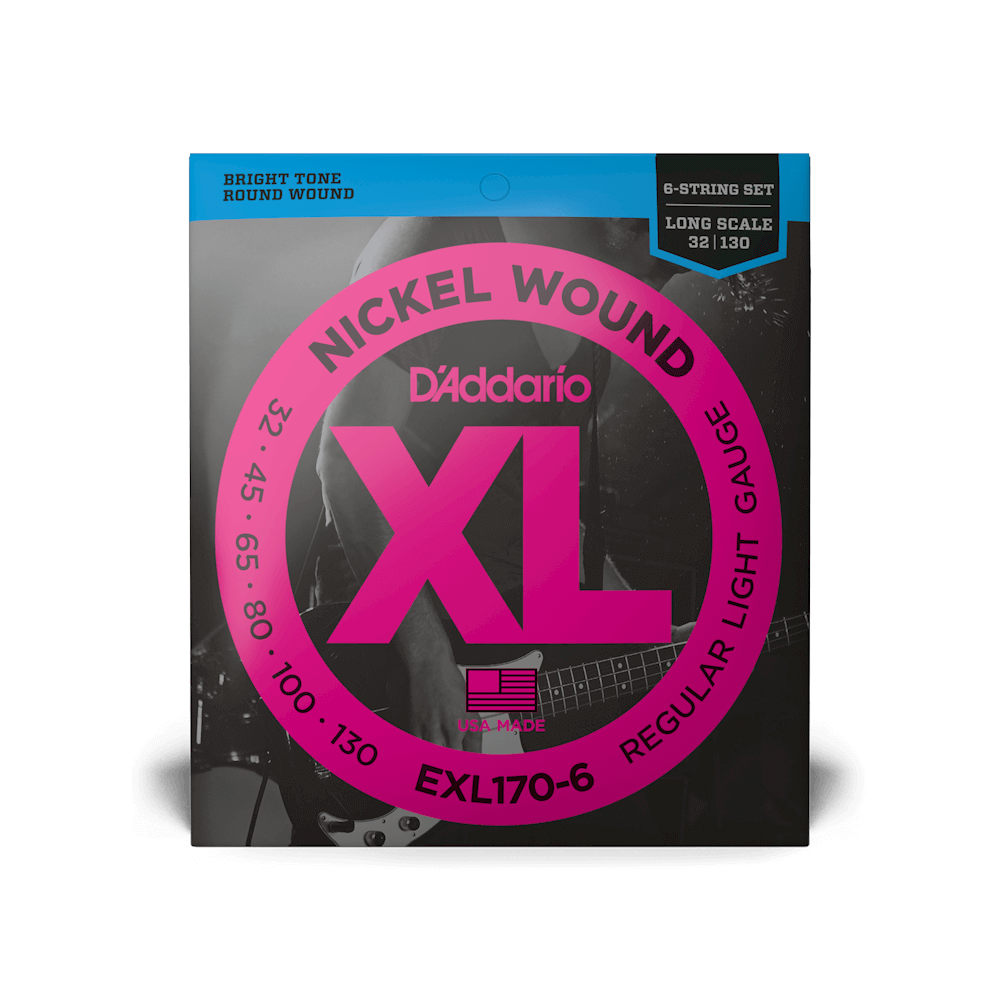 32-130 Regular Light 6-String, Long Scale, XL Nickel Bass Strings